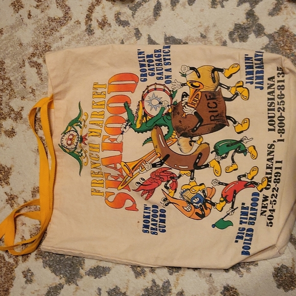 Extra Large Vintage Canvas Tote - Picture 2 of 2